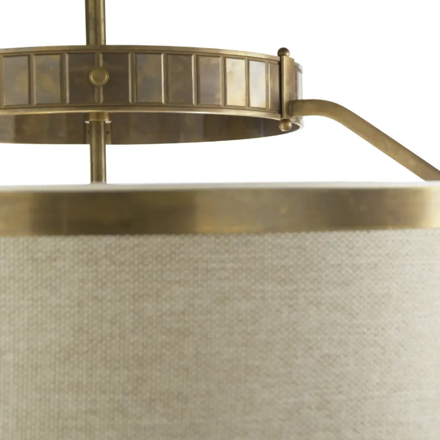 obrazek 2 Lampa wisząca z litego mosiądzu H.84xL.92xP.92 cm