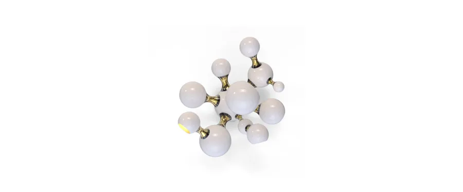 obrazek 5 Stylowa lampa ścienna nawiązująca do atomu