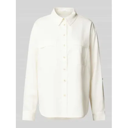 Zdjęcie Bluzka koszulowa o kroju regular fit z kieszeniami z patką na piersi model ‘Falensa’