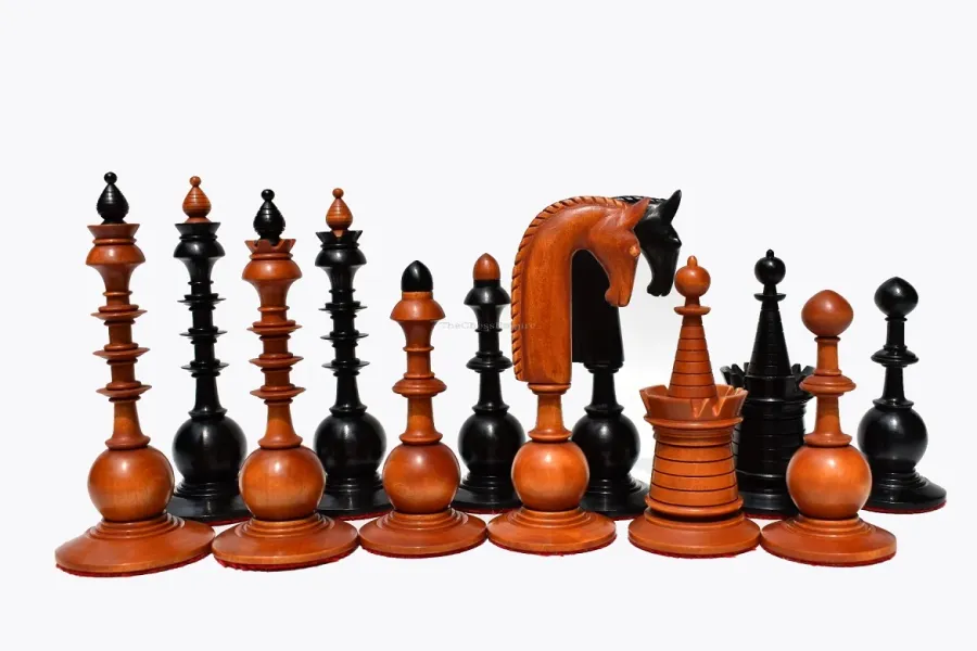 obrazek 1 Klasyczny komplet figur holenderskich do gry w szachy - The Chess Empire