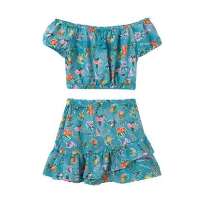 Zdjęcie Mayoral Komplet bluzka i spódnica 6989 Zielony Regular Fit