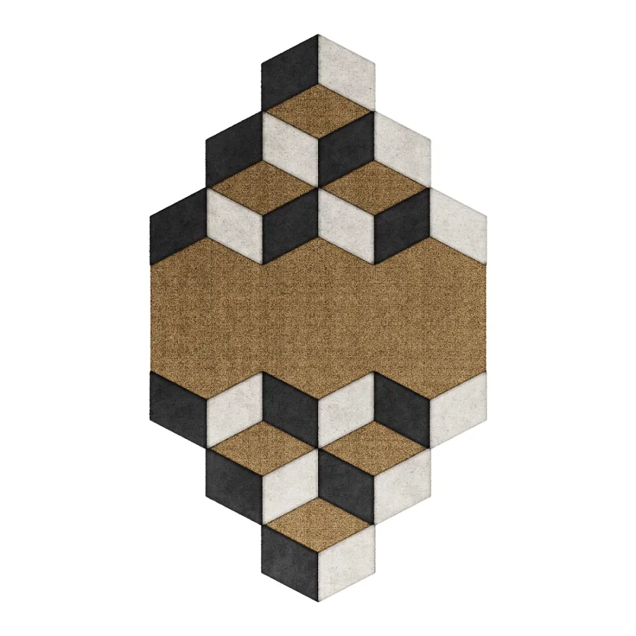 obrazek 1 Wyjątkowy geometryczny dywan retro