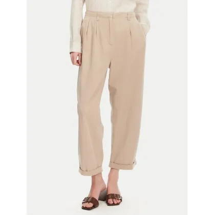 Zdjęcie Tommy Hilfiger Spodnie materiałowe WW0WW45589 Beżowy Relaxed Fit