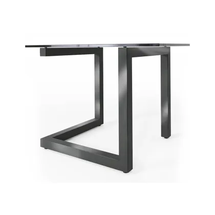 Zdjęcie Designerski stół Teorico ze stali, blat: szkło hartowane/porcelana - Colico