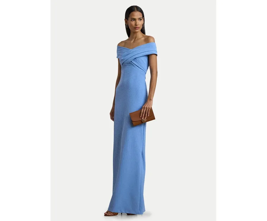 obrazek 1 LAUREN RALPH LAUREN Sukienka wieczorowa 253936391006 Niebieski Slim Fit