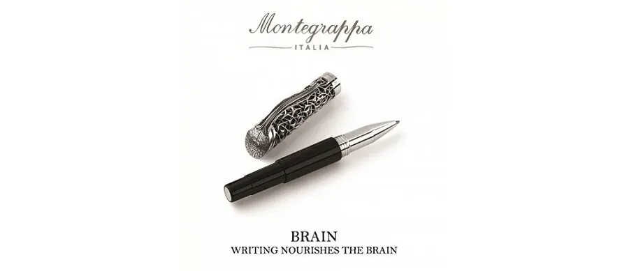 obrazek 1 Inspirujące Silver Rollerball Pen Brain Montegrappa
