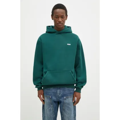 Zdjęcie Butter Goods bluza Basic Pullover Hood męska kolor zielony z kapturem gładka BG243203