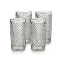 Zdjęcie Stylowy zestaw czterech przeźroczystych szklanek do drinków highball o klasycznym kształcie - Vista Alegre