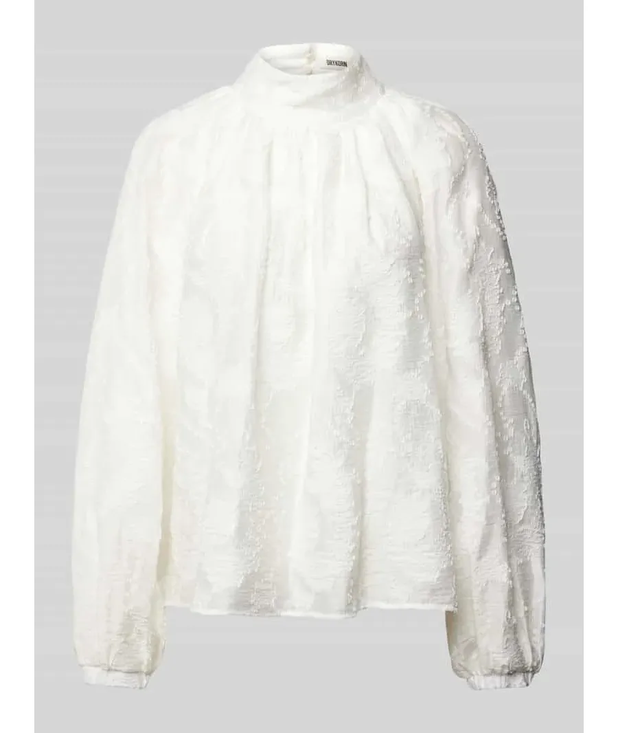 obrazek 1 Bluzka o kroju relaxed fit z fakturowanym wzorem model ‘DUMONDA’