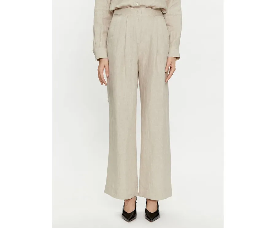 obrazek 1 Marella Spodnie materiałowe Nizere 2413131212 Écru Relaxed Fit