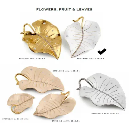 Zdjęcie Elitarny duży, biały liść z łańcuszkiem - Bruno Costenaro