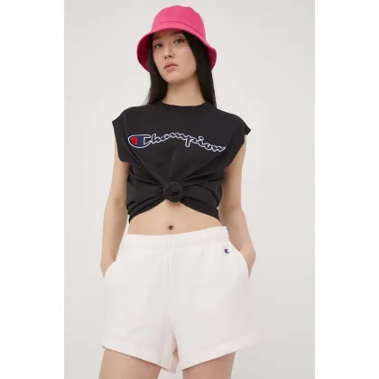 Zdjęcie Champion szorty 115107 damskie kolor różowy gładkie medium waist 115107-BS012
