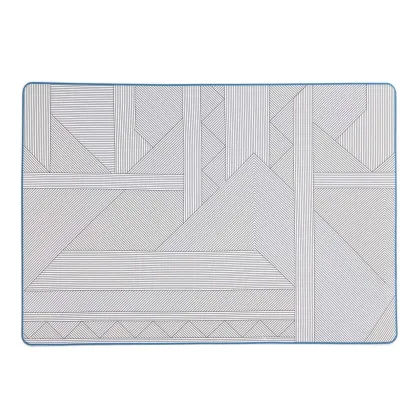 Zdjęcie Prostokątny talerz solarny Orquestra z geometrycznym wzorem linii - Vista Alegre