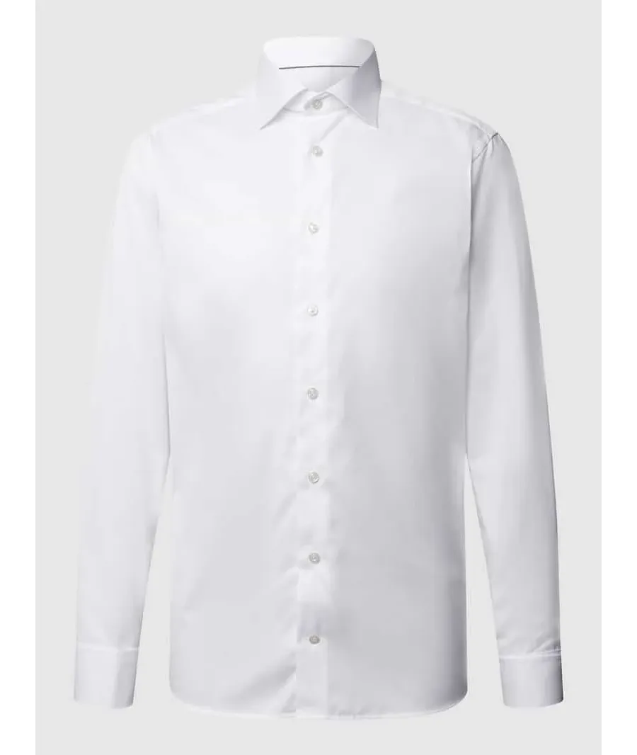 obrazek 1 Koszula biznesowa o kroju slim fit z diagonalu