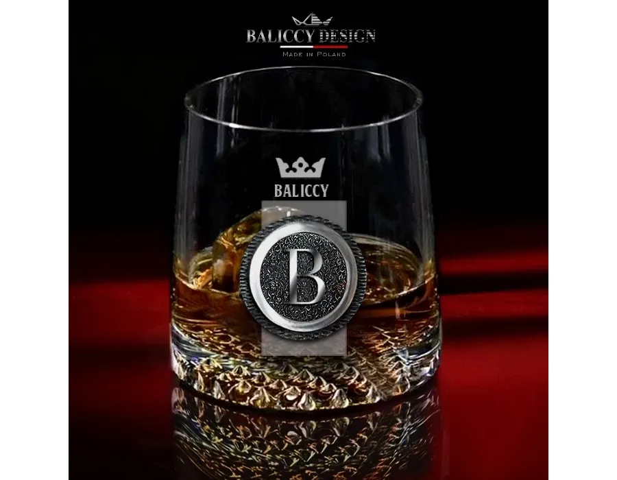 obrazek 4 Karafka i szklanki do whisky z inicjałem 