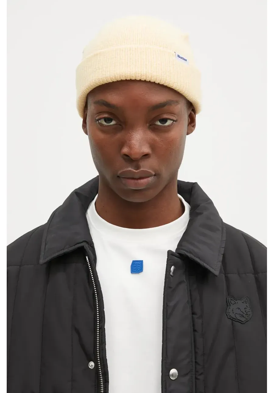 obrazek 1 Butter Goods czapka Wharfie Beanie kolor beżowy z cienkiej dzianiny BG243810