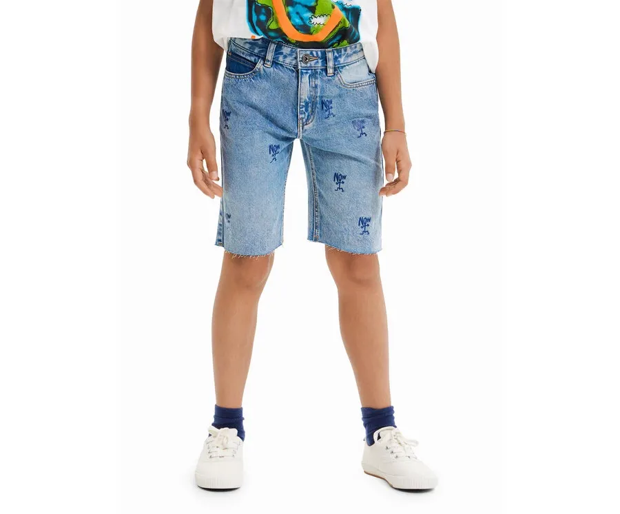 obrazek 1 Desigual Szorty jeansowe 23SBDD01 Niebieski Regular Fit