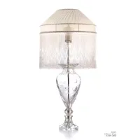 Zdjęcie Piękna lampa stołowa z włoskiego kryształu z grawerem smoka – Il Paralume Marina