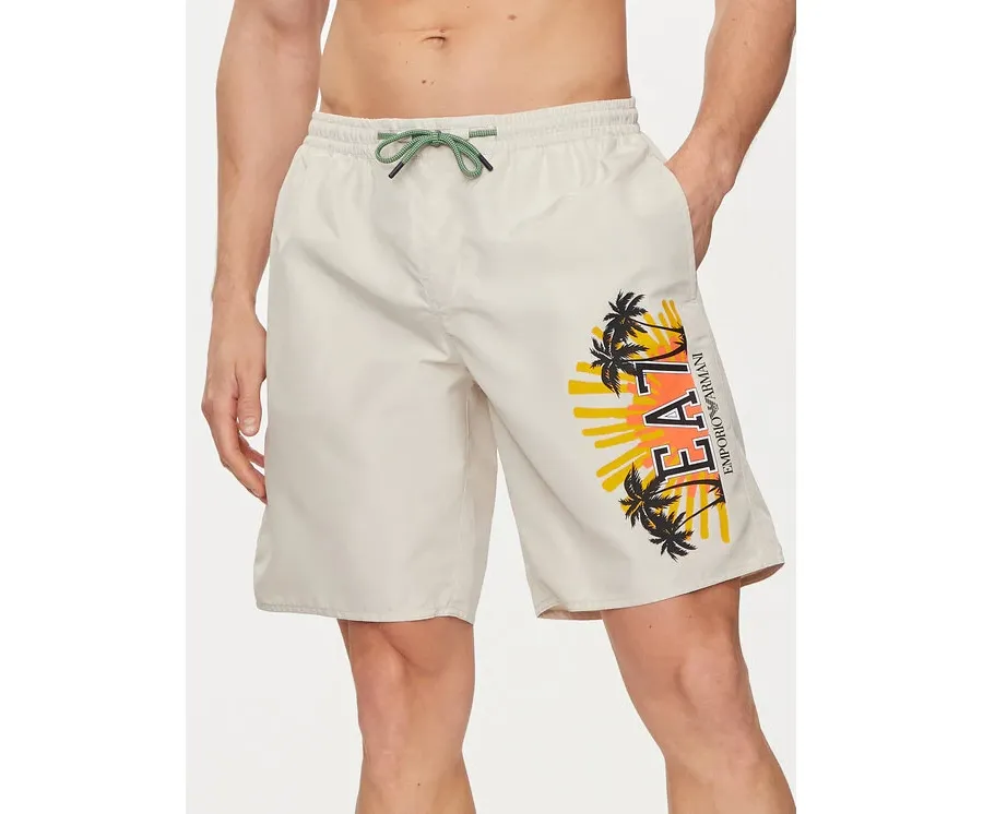 obrazek 1 EA7 Emporio Armani Szorty kąpielowe 902047 4R751 23814 Szary Regular Fit