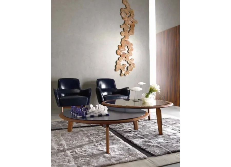 obrazek 1 Okrągły stolik kawowy z Włoch Ø80x55cm - Ulivi Salotti