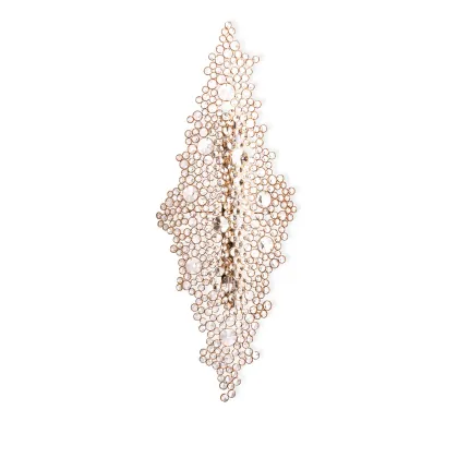 Picture An unusual crystal wall lamp