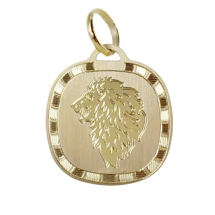 Zdjęcie Złota zawieszka ze znakiem zodiaku Lwa