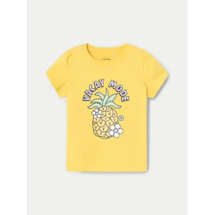 Zdjęcie NAME IT T-Shirt Vibeke 13228146 Żółty Regular Fit