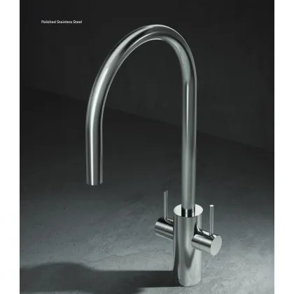 Zdjęcie Stylowe wyposażenie do kuchni - jednootworowa bateria Dual Flow z osobną siecią zasilającą i filtrowaną wodą