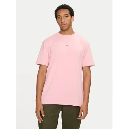 Zdjęcie Tommy Jeans T-Shirt Linear Logo DM0DM17993 Różowy Regular Fit