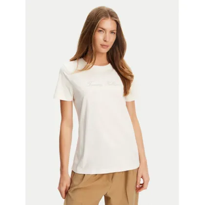 Zdjęcie Tommy Hilfiger T-Shirt Script WW0WW47210 Écru Regular Fit