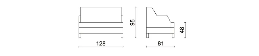 obrazek 2 Reprezentacyjna dwuosobowa sofa do salonu - Living Comfort Italia