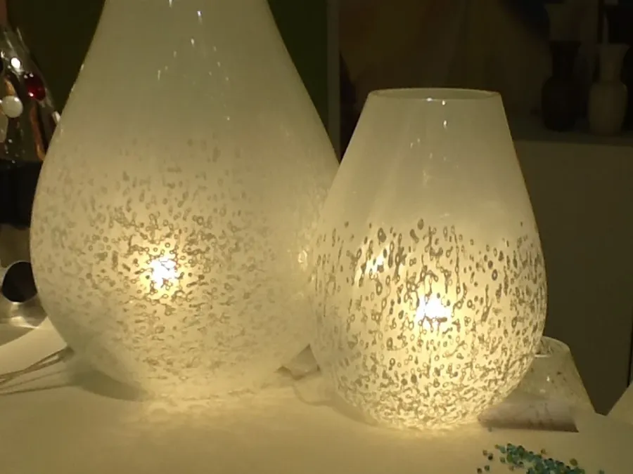 obrazek 3 Włoska lampa z wyspy Murano o deliktanym wzorze