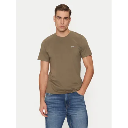 Zdjęcie SCHOTT N.Y.C. T-Shirt TSCLAWS1 Khaki Regular Fit