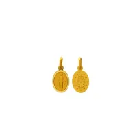 Picture Miraculous medallion with Our Lady 20x15mm