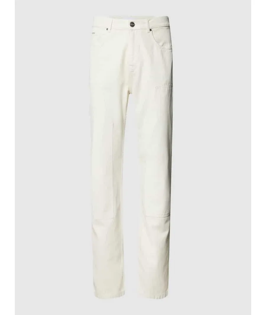 obrazek 1 Jeansy o kroju straight fit z 5 kieszeniami