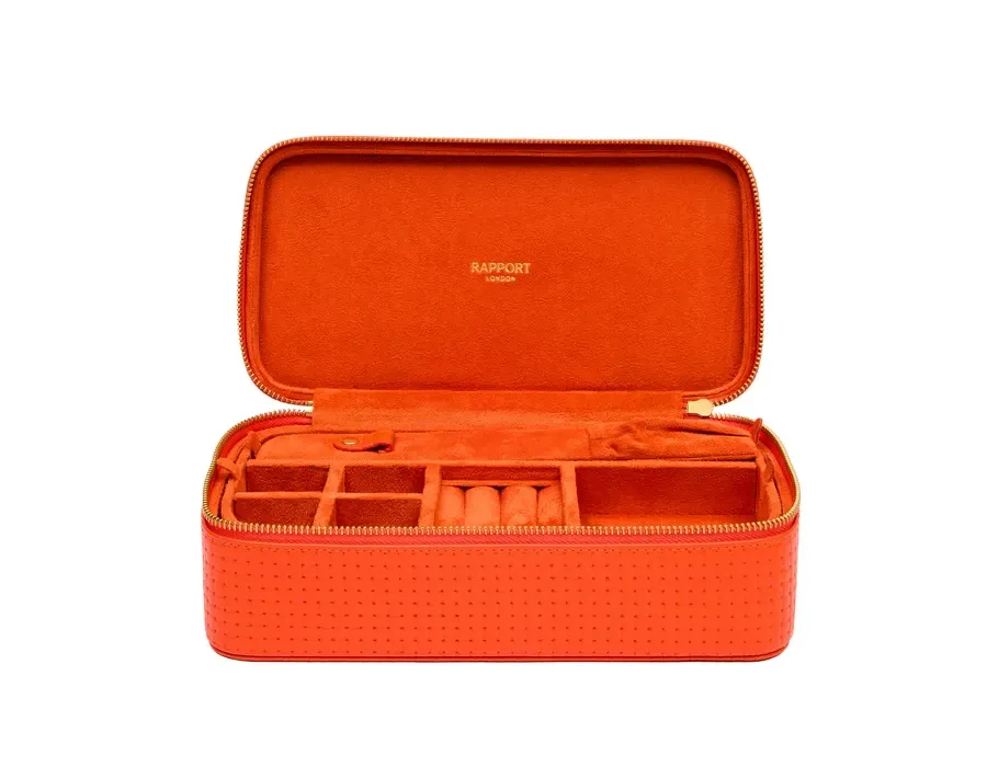 obrazek 1 Pomarańczowe pudełko na biżuterię