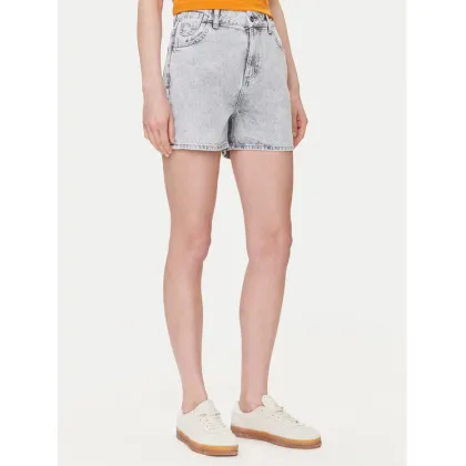 Zdjęcie Mustang Szorty jeansowe Charlotte 1016558 Szary Mom Fit