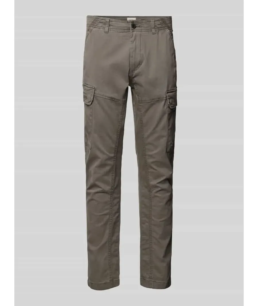obrazek 1 Spodnie cargo o kroju slim fit z wpuszczanymi kieszeniami