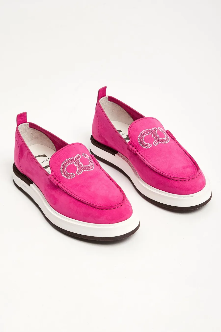 obrazek 1 Mokasyny damskie zamszowe CESARE CASADEI Cesare Casadei