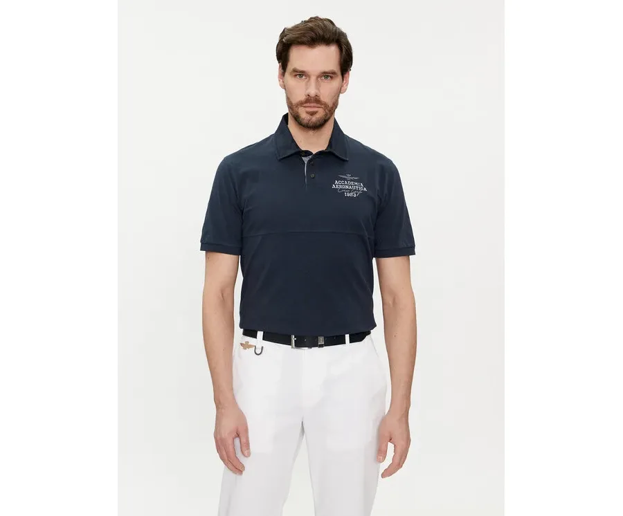 obrazek 1 Aeronautica Militare Polo 241PO1756J584 Granatowy Regular Fit