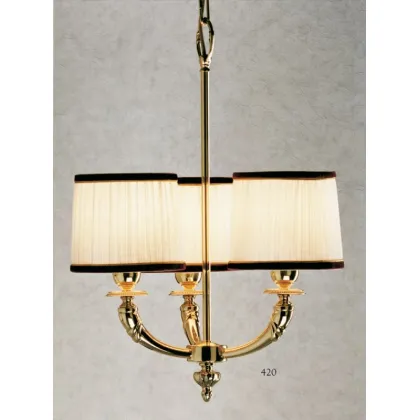 Zdjęcie Wyjątkowy żyrandol z trzema cylindrycznymi imperinami i kloszem - Il Paralume Marina