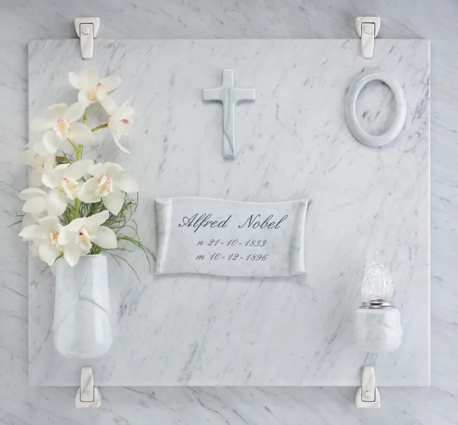 obrazek 2 Oryginalne akcesoria i wyroby funeralne z Włoch - znicz porcelanowy