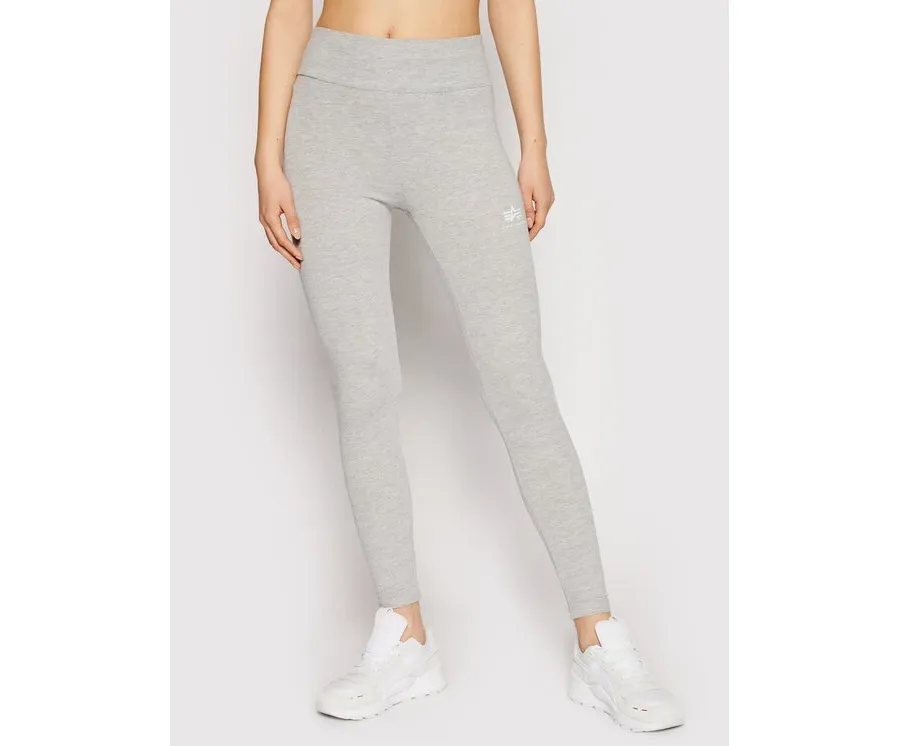 obrazek 1 Alpha Industries Legginsy Basic 116053 Szary Slim Fit