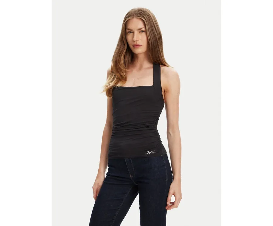 obrazek 1 Guess Top W5YP28 KACM2 Czarny Regular Fit