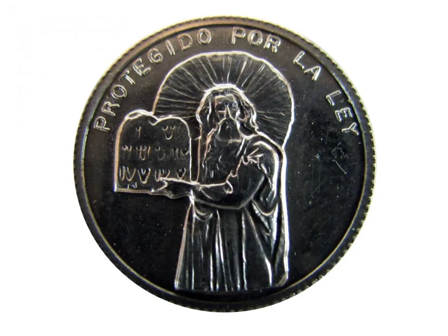 obrazek 13 Zestaw 13 srebrnych monet z tematem religijnym ze srebra próby 925 pochodzenia hiszpańskiego