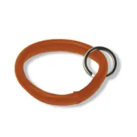 Zdjęcie Okrągły brelok do kluczy wykonany ze skóry siodłowej