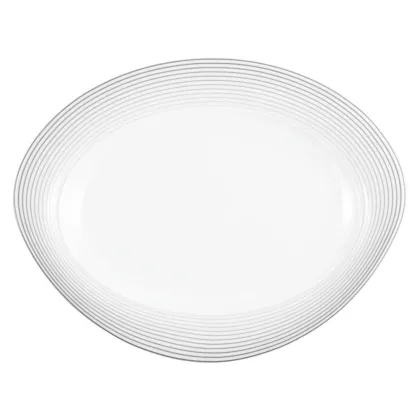Zdjęcie Średni owalny półmisek z porcelany 30,5x24 cm z Niemiec - Seltmann Weiden