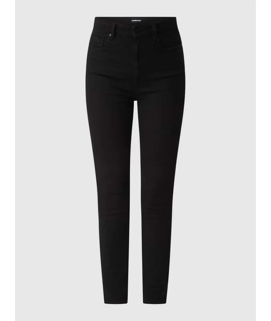 obrazek 1 Jeansy z wysokim stanem o kroju skinny fit z dodatkiem streczu model ‘Ingaa’