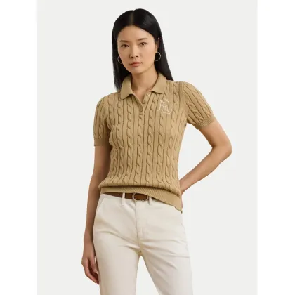 Zdjęcie LAUREN RALPH LAUREN Sweter 200932224011 Beżowy Slim Fit
