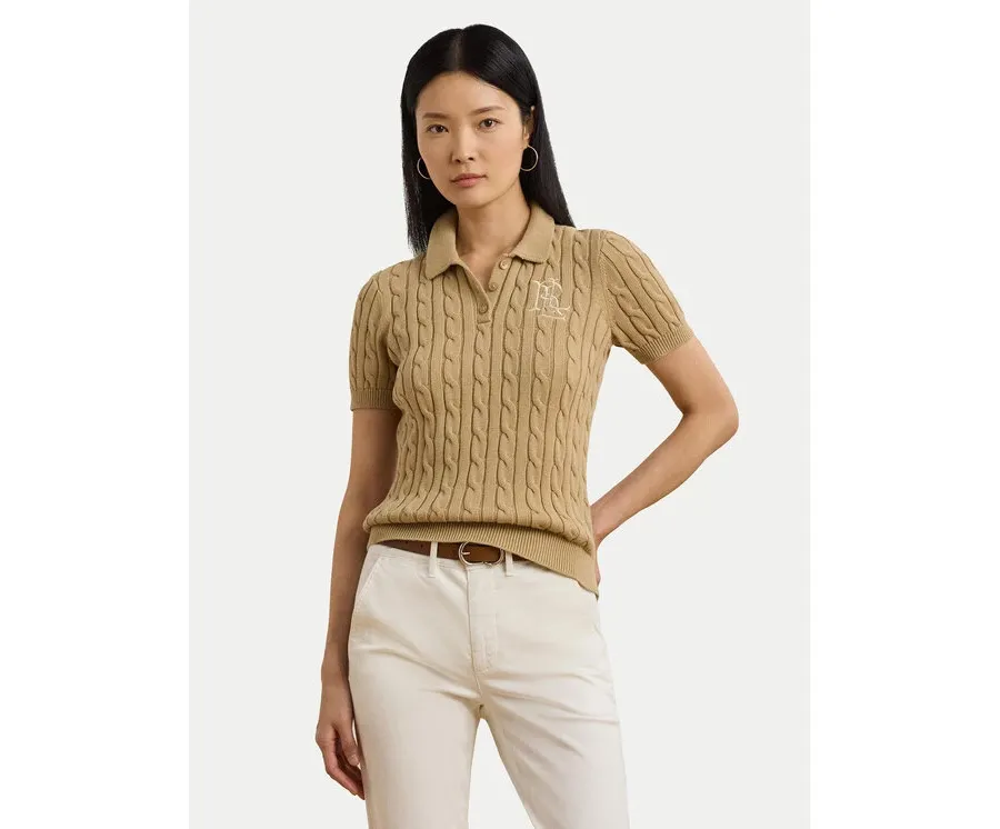 obrazek 1 LAUREN RALPH LAUREN Sweter 200932224011 Beżowy Slim Fit